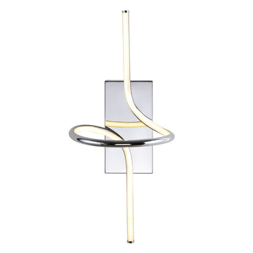 Sketch 9" Minimalist Metal Integrated LED Vanity Light Sconce - JONATHAN Y